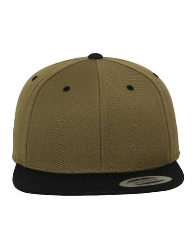 Flexfit 6089MT Two Tone Classic Snapback Cap - Olive/Black