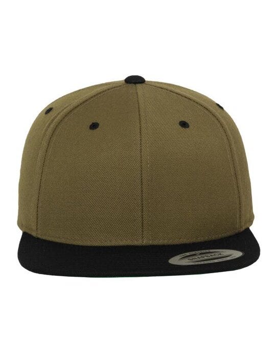 Flexfit 6089MT Two Tone Classic Snapback Cap - Olive/Black