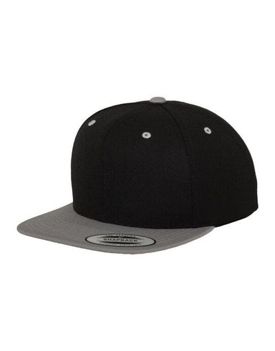 Flexfit 6089MT Two Tone Classic Snapback Cap - Black/Silver