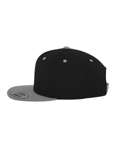 Flexfit 6089MT Two Tone Classic Snapback Cap - Black/Silver