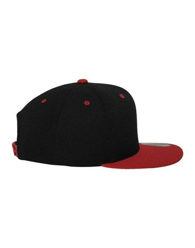 Flexfit 6089MT Two Tone Classic Snapback Cap - Black/Red