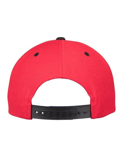 Flexfit 6089MT Two Tone Classic Snapback Cap - Red/Black