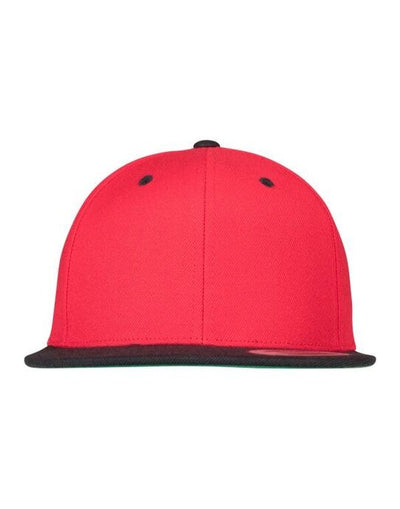 Flexfit 6089MT Two Tone Classic Snapback Cap - Red/Black