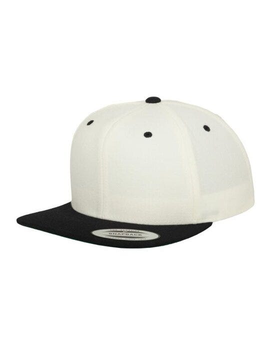 Flexfit 6089MT Two Tone Classic Snapback Cap - Natural/Black
