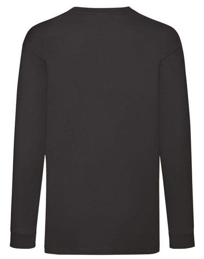 Fruit Of The Loom 61007 FOTL Kids Valueweight Long Sleeve T - Black