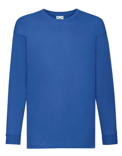 Fruit Of The Loom 61007 FOTL Kids Valueweight Long Sleeve T - Royal