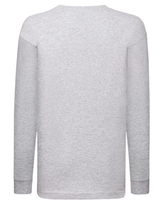 Fruit Of The Loom 61007 FOTL Kids Valueweight Long Sleeve T - Heather Grey