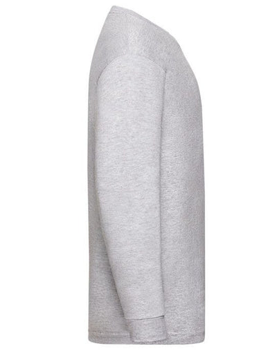 Fruit Of The Loom 61007 FOTL Kids Valueweight Long Sleeve T - Heather Grey