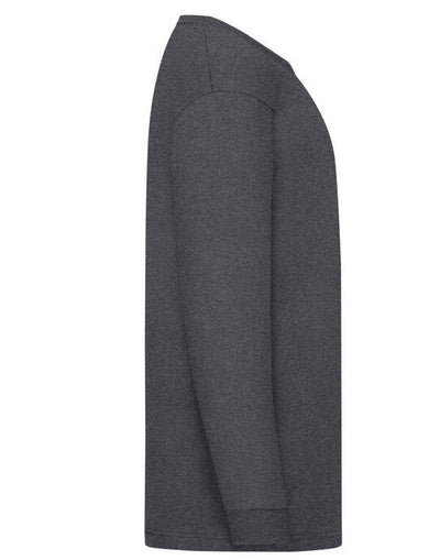 Fruit Of The Loom 61007 FOTL Kids Valueweight Long Sleeve T - Dark Heather