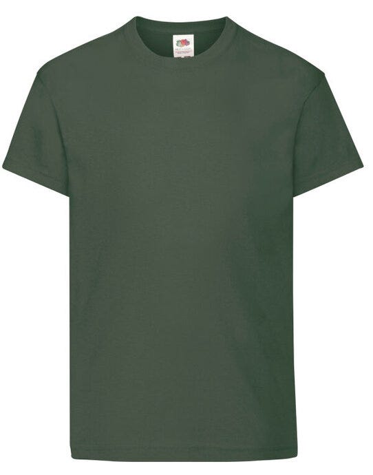 Fruit Of The Loom 61019 FOTL Kids Original T - Bottle Green