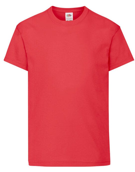 Fruit Of The Loom 61019 FOTL Kids Original T - Red