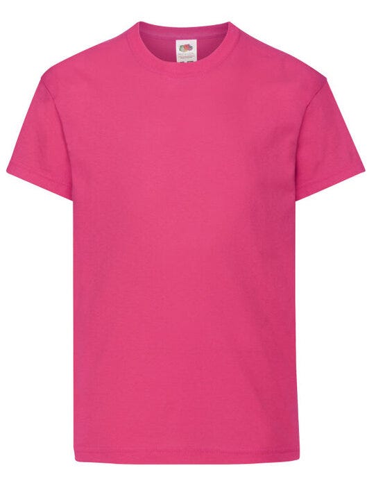 Fruit Of The Loom 61019 FOTL Kids Original T - Fuchsia