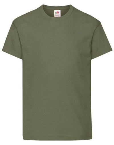 Fruit Of The Loom 61019 FOTL Kids Original T - Classic Olive