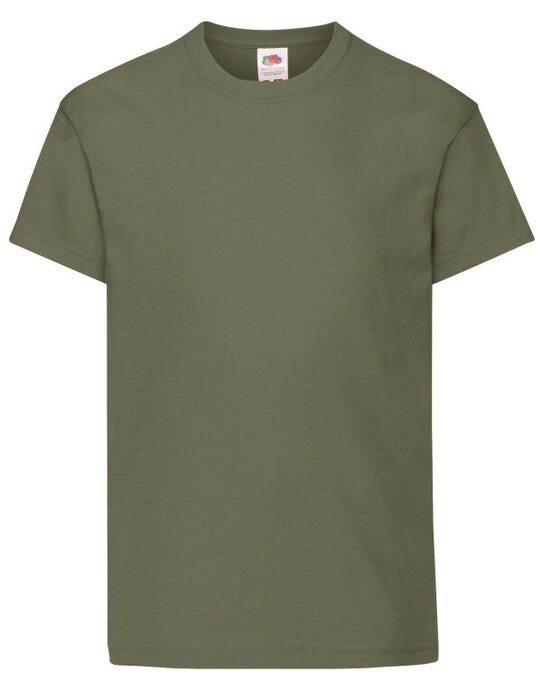 Fruit Of The Loom 61019 FOTL Kids Original T - Classic Olive