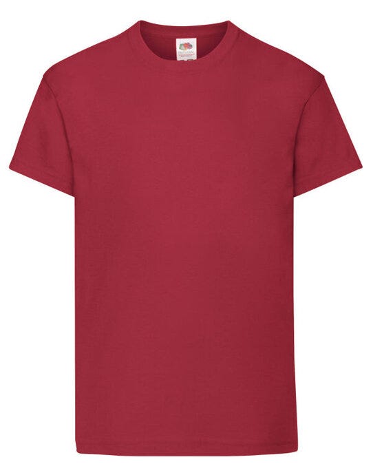 Fruit Of The Loom 61019 FOTL Kids Original T - Brick Red