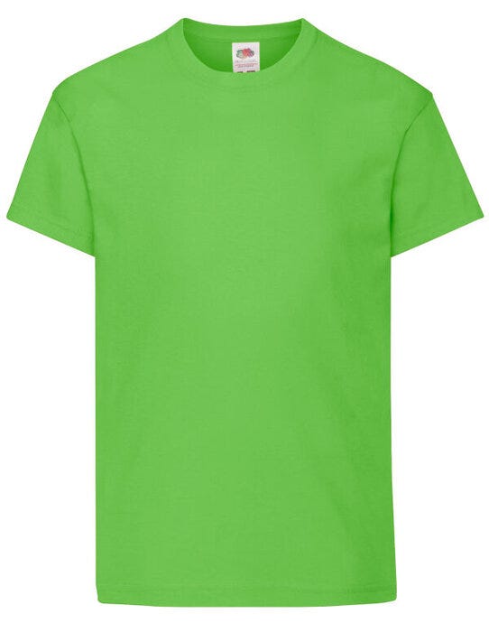 Fruit Of The Loom 61019 FOTL Kids Original T - Lime