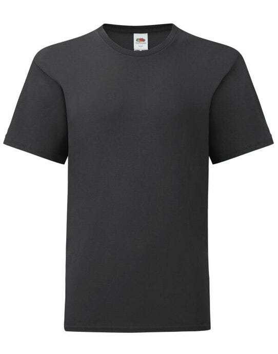Fruit Of The Loom 61023 FOTL Kid's Iconic 150 T - Black