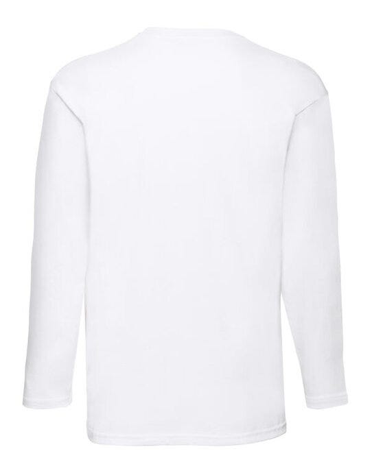 Fruit Of The Loom 61038 FOTL Mens Valueweight Long Sleeve T - White