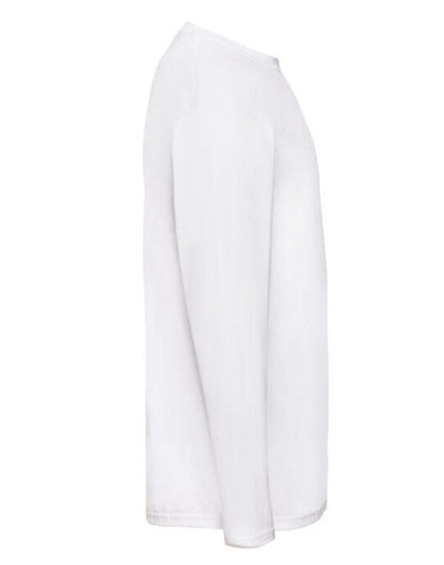 Fruit Of The Loom 61038 FOTL Mens Valueweight Long Sleeve T - White