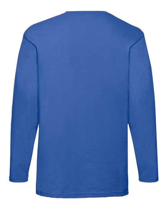 Fruit Of The Loom 61038 FOTL Mens Valueweight Long Sleeve T - Royal