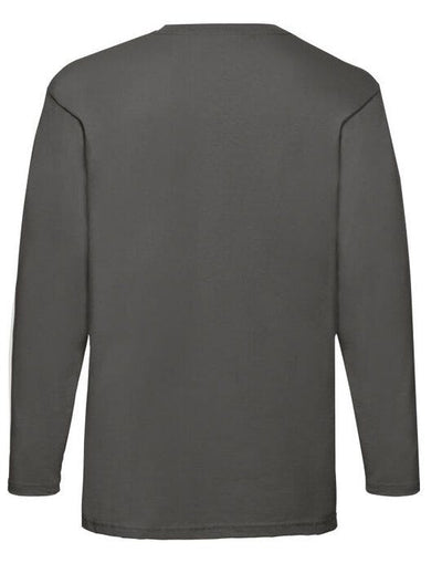 Fruit Of The Loom 61038 FOTL Mens Valueweight Long Sleeve T - Light Graphite
