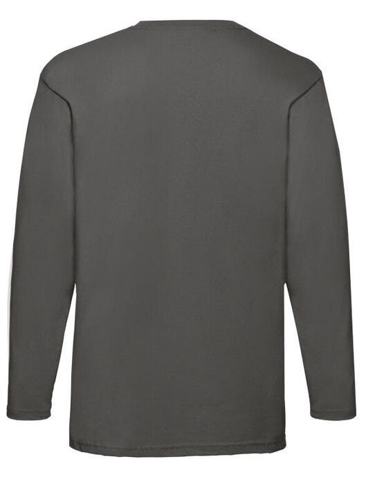 Fruit Of The Loom 61038 FOTL Mens Valueweight Long Sleeve T - Light Graphite