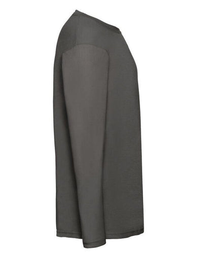 Fruit Of The Loom 61038 FOTL Mens Valueweight Long Sleeve T - Light Graphite