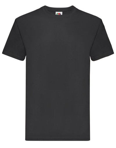 Fruit Of The Loom 61044 FOTL Mens Super Premium T - Black