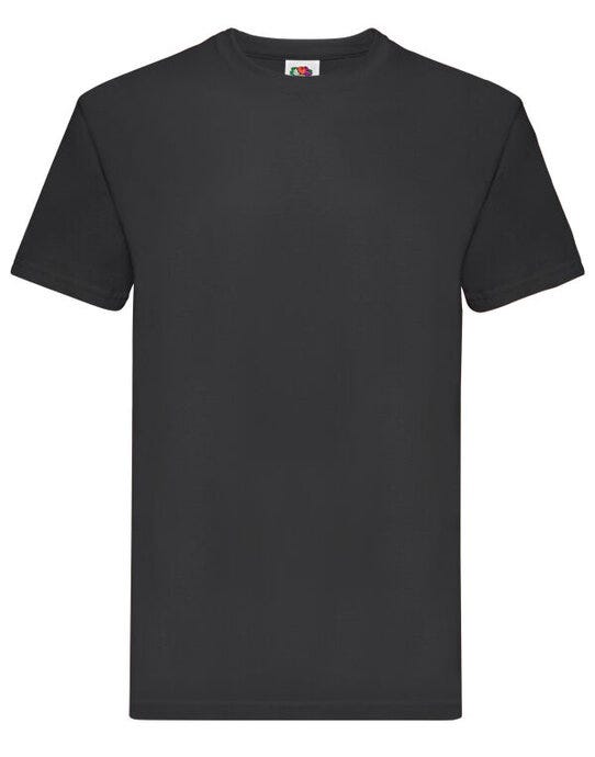 Fruit Of The Loom 61044 FOTL Mens Super Premium T - Black