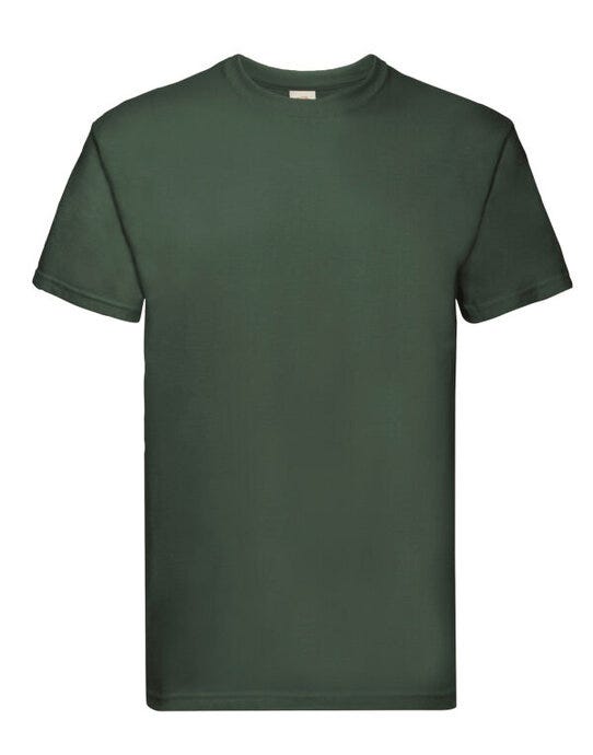 Fruit Of The Loom 61044 FOTL Mens Super Premium T - Bottle Green