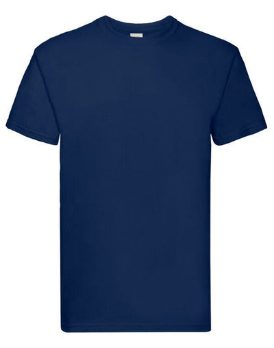 Fruit Of The Loom 61044 FOTL Mens Super Premium T - Navy Blue