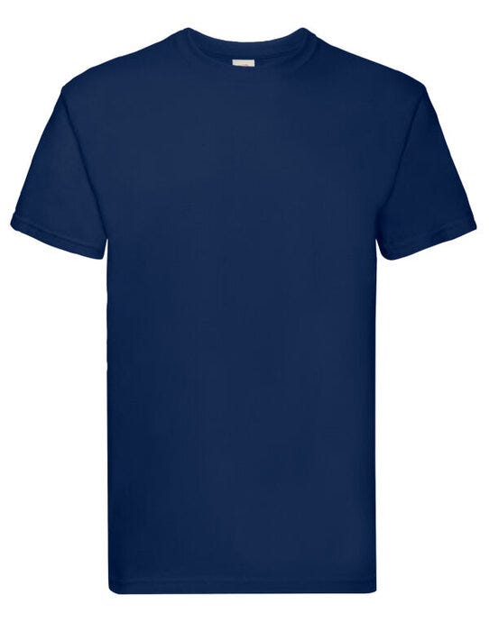 Fruit Of The Loom 61044 FOTL Mens Super Premium T - Navy Blue