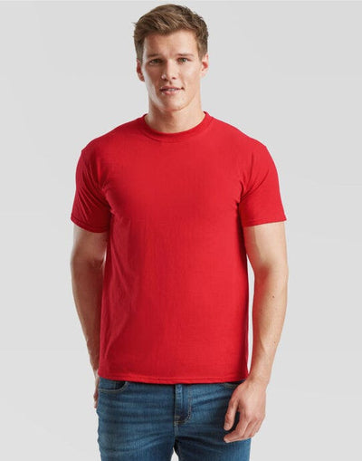 Fruit Of The Loom 61044 FOTL Mens Super Premium T - Red