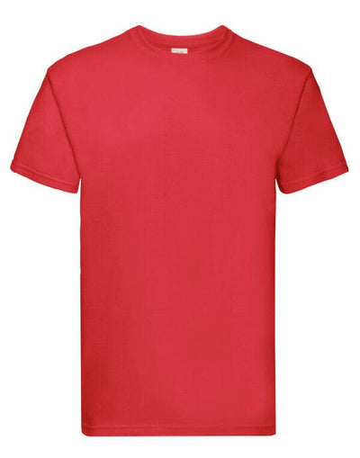 Fruit Of The Loom 61044 FOTL Mens Super Premium T - Red
