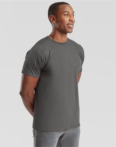 Fruit Of The Loom 61044 FOTL Mens Super Premium T - Light Graphite