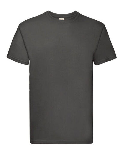 Fruit Of The Loom 61044 FOTL Mens Super Premium T - Light Graphite
