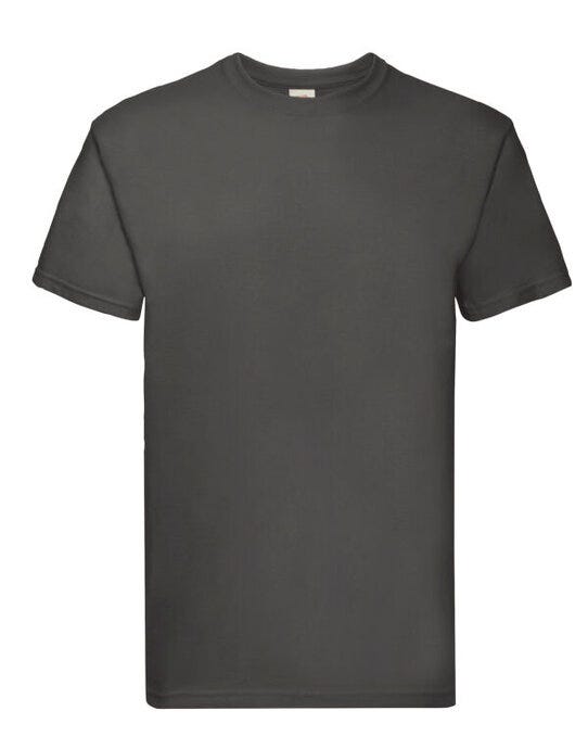 Fruit Of The Loom 61044 FOTL Mens Super Premium T - Light Graphite