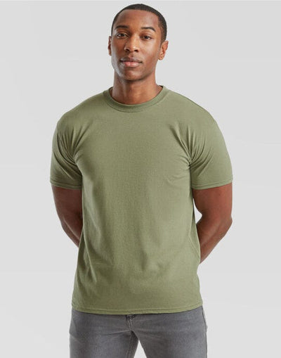 Fruit Of The Loom 61044 FOTL Mens Super Premium T - Classic Olive