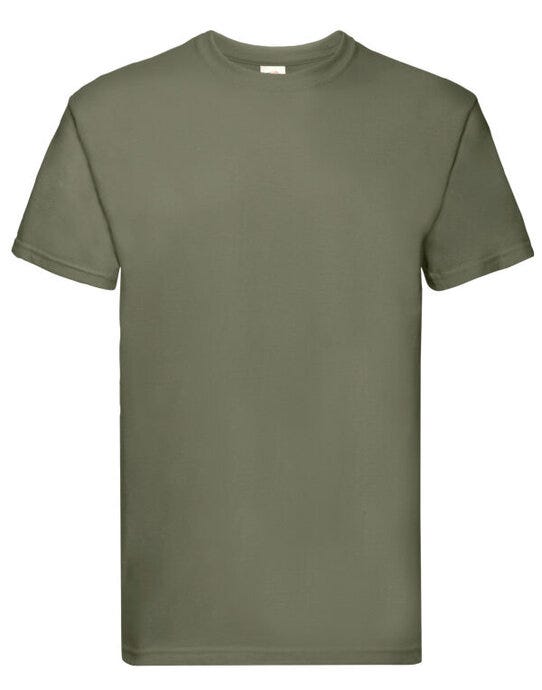Fruit Of The Loom 61044 FOTL Mens Super Premium T - Classic Olive