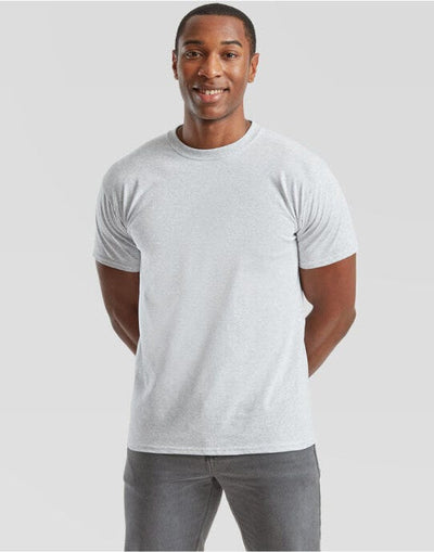 Fruit Of The Loom 61044 FOTL Mens Super Premium T - Heather Grey
