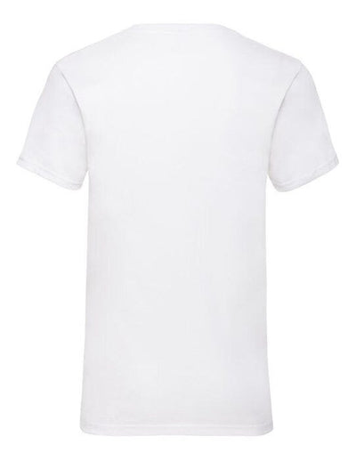 Fruit Of The Loom 61066 FOTL Mens Valueweight V-Neck T - White