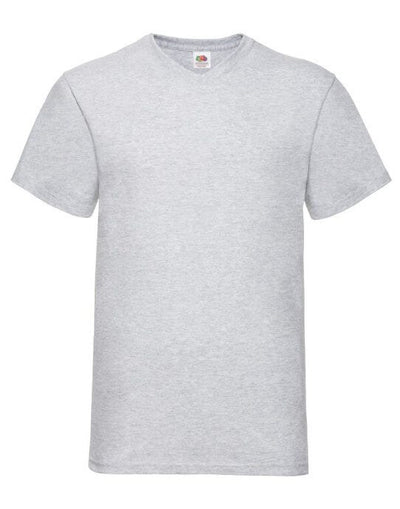 Fruit Of The Loom 61066 FOTL Mens Valueweight V-Neck T - Heather Grey