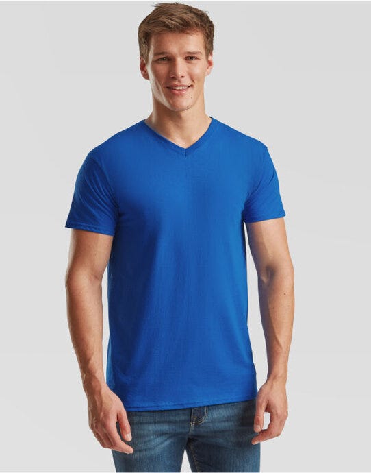 Fruit Of The Loom 61066 FOTL Mens Valueweight V-Neck T - Royal