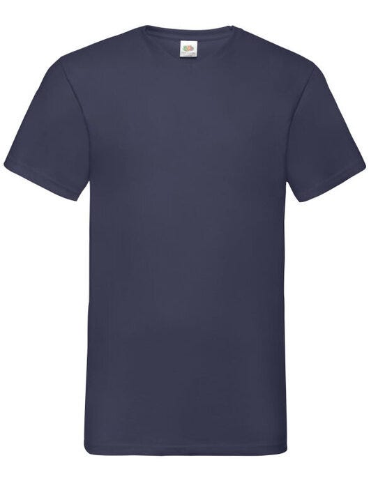 Fruit Of The Loom 61066 FOTL Mens Valueweight V-Neck T - Deep Navy