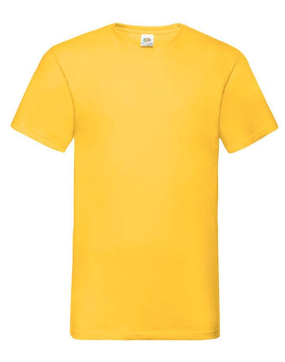 Fruit Of The Loom 61066 FOTL Mens Valueweight V-Neck T - Sun