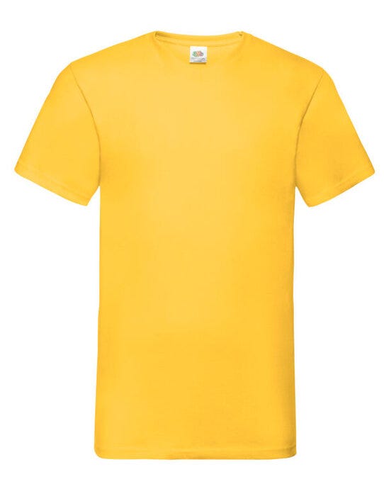 Fruit Of The Loom 61066 FOTL Mens Valueweight V-Neck T - Sun