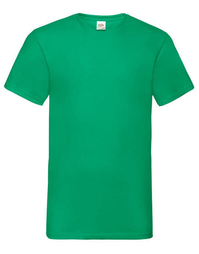 Fruit Of The Loom 61066 FOTL Mens Valueweight V-Neck T - Kelly Green