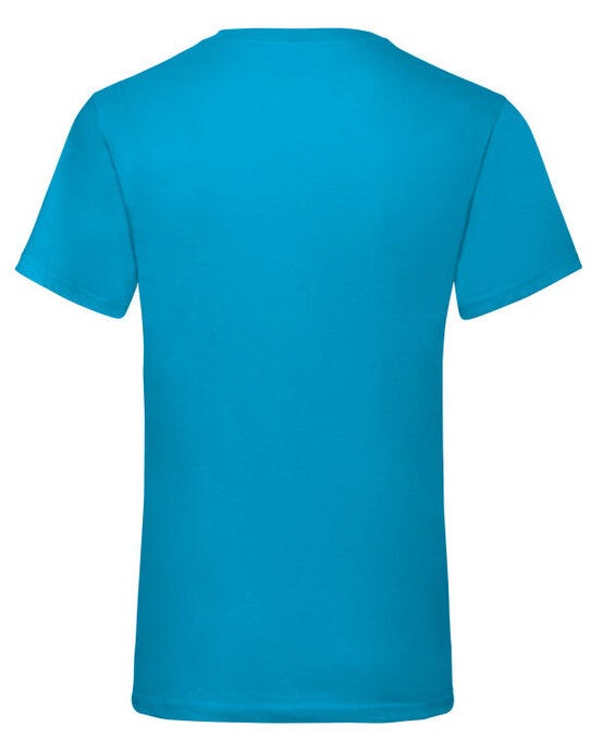Fruit Of The Loom 61066 FOTL Mens Valueweight V-Neck T - Azure Blue