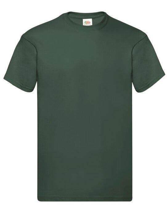 Fruit Of The Loom 61082 FOTL Mens Original T - Bottle Green