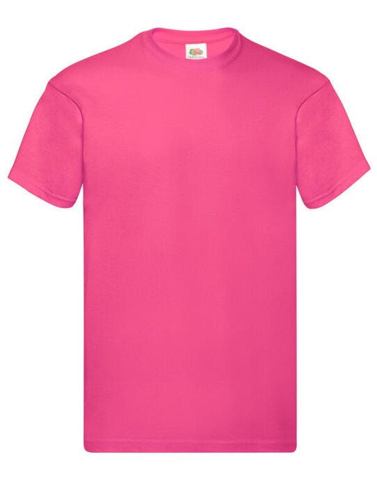 Fruit Of The Loom 61082 FOTL Mens Original T - Fuchsia